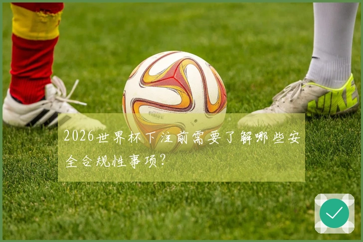 2026世界杯下注前需要了解哪些安全合规性事项？